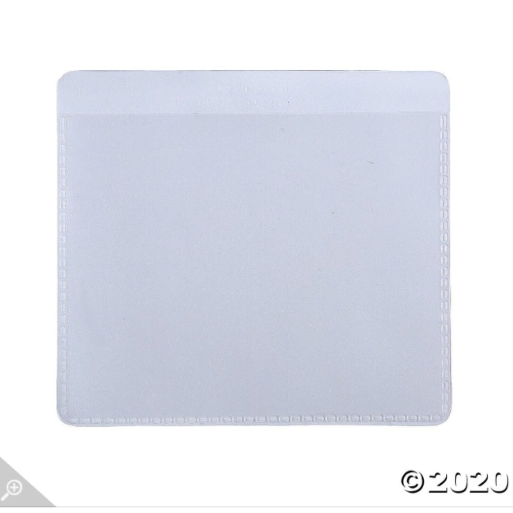 25 Clear Self-Adhesive Labeling Pockets